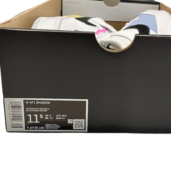 NEW Nike Women’s Air Force 1 Shadow size 11.5 White - Picture 12 of 14